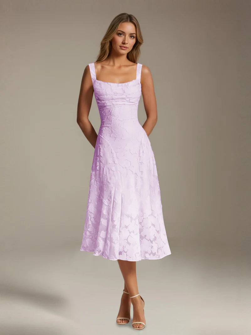 Adena | Women's Floral Sleeveless Summer Midi Dress