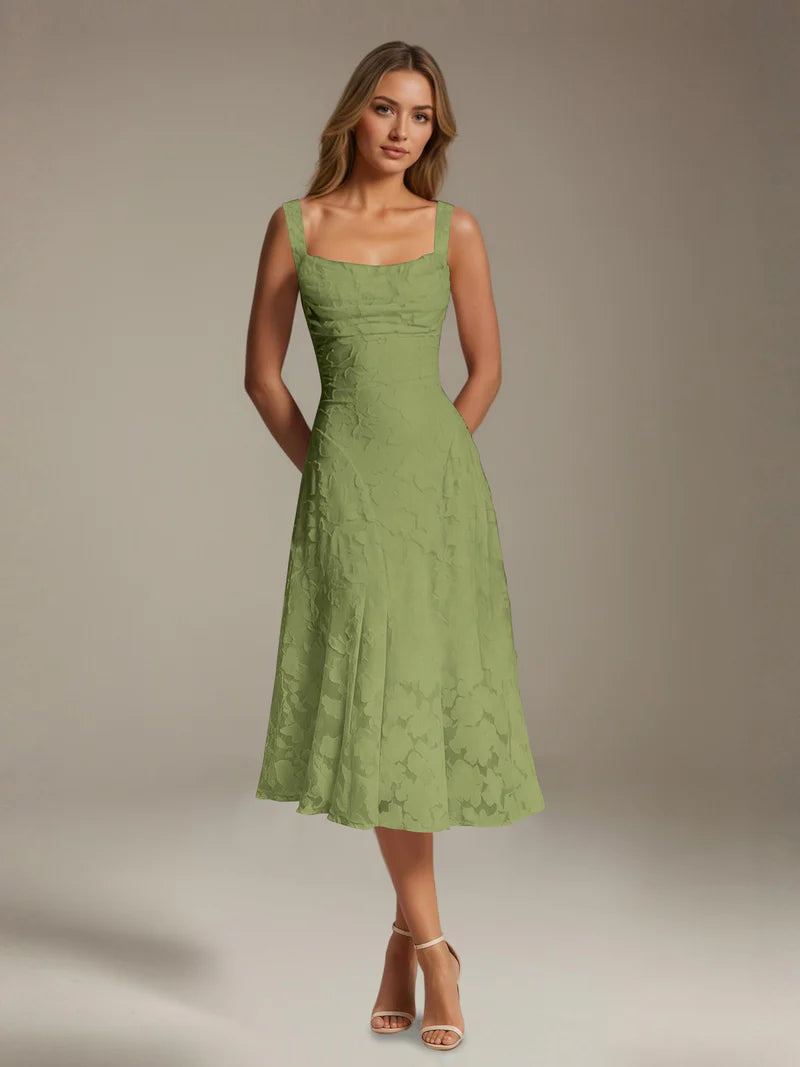 Adena | Women's Floral Sleeveless Summer Midi Dress
