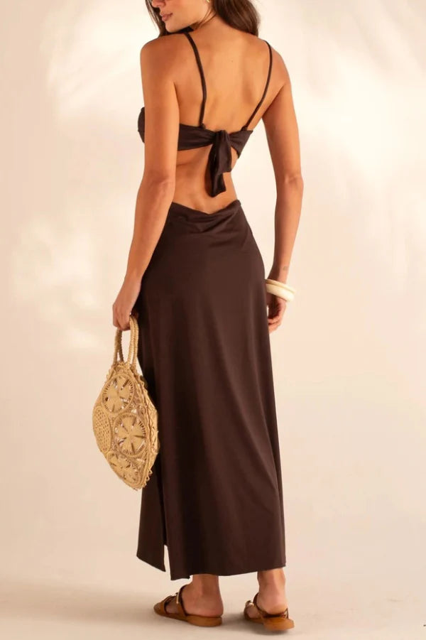 Adira | Women's Strappy Cutout Sleeveless Maxi Dress