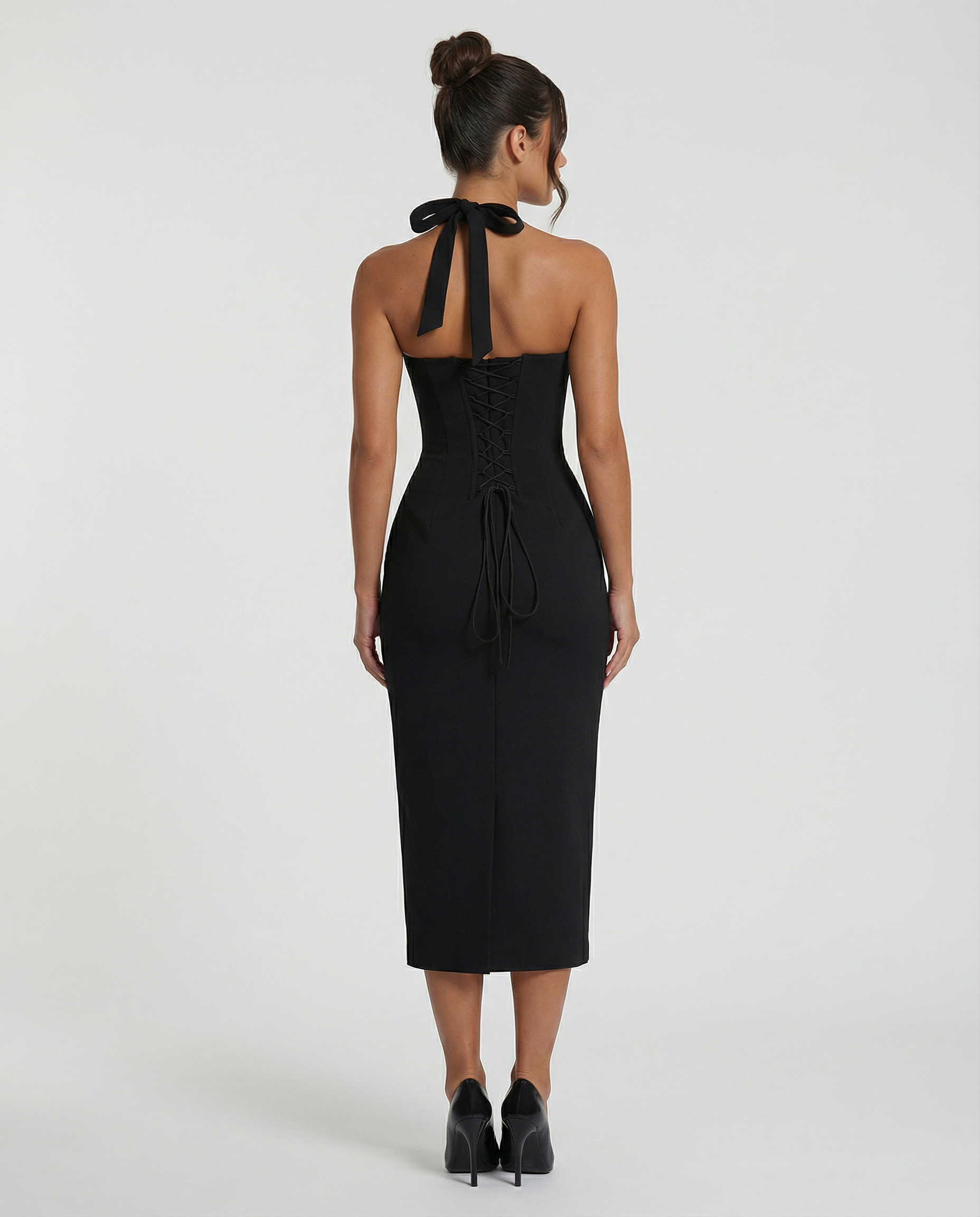 Agapita | Women's Halter Sleeveless Wedding Guest Dress
