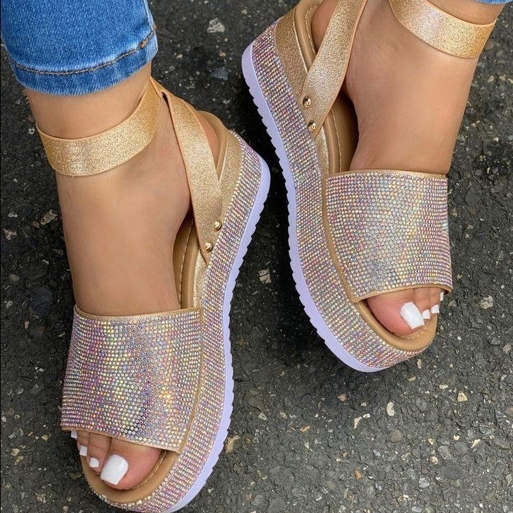 Agnieszka | Women's Platform Ankle Strap Open Toe Sandals