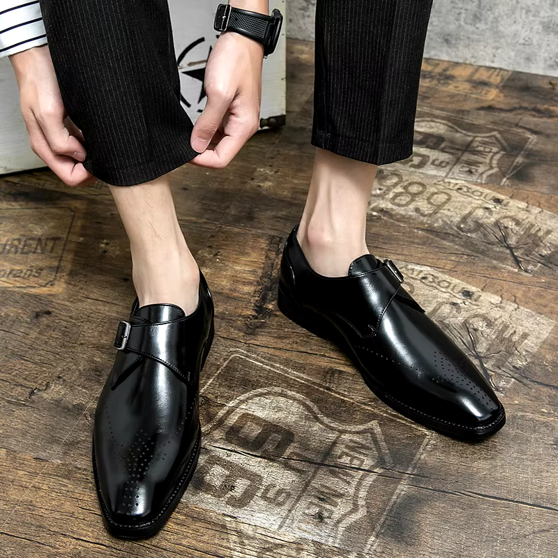 Aidan | Men’s Monk Strap Wingtip Brogue Dress Shoes