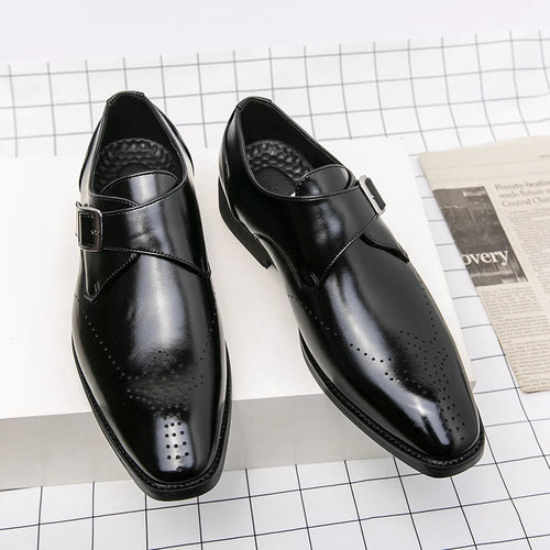 Aidan | Men’s Monk Strap Wingtip Brogue Dress Shoes