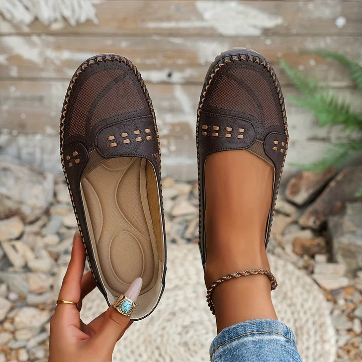 Aimee | Women’s Slip On Round Toe Flats