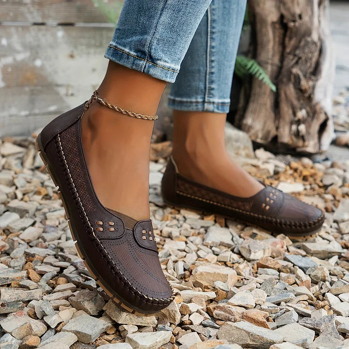 Aimee | Women’s Slip On Round Toe Flats