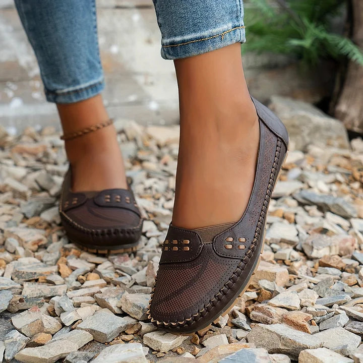 Aimee | Women’s Slip On Round Toe Flats