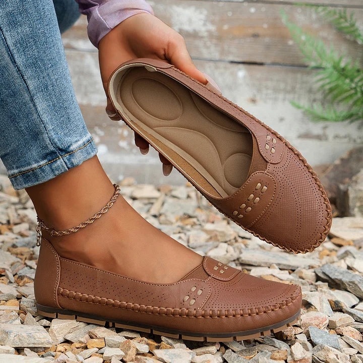 Aimee | Women’s Slip On Round Toe Flats