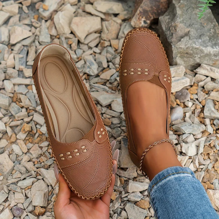 Aimee | Women’s Slip On Round Toe Flats