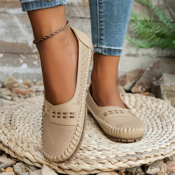 Aimee | Women’s Slip On Round Toe Flats