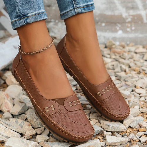 Aimee | Women’s Slip On Round Toe Flats
