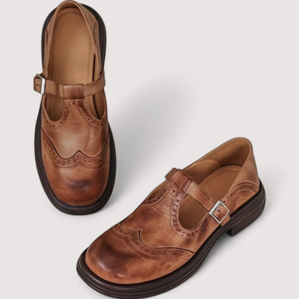 Aisling | Women’s Round Toe Buckle Strap Mary Jane Shoes