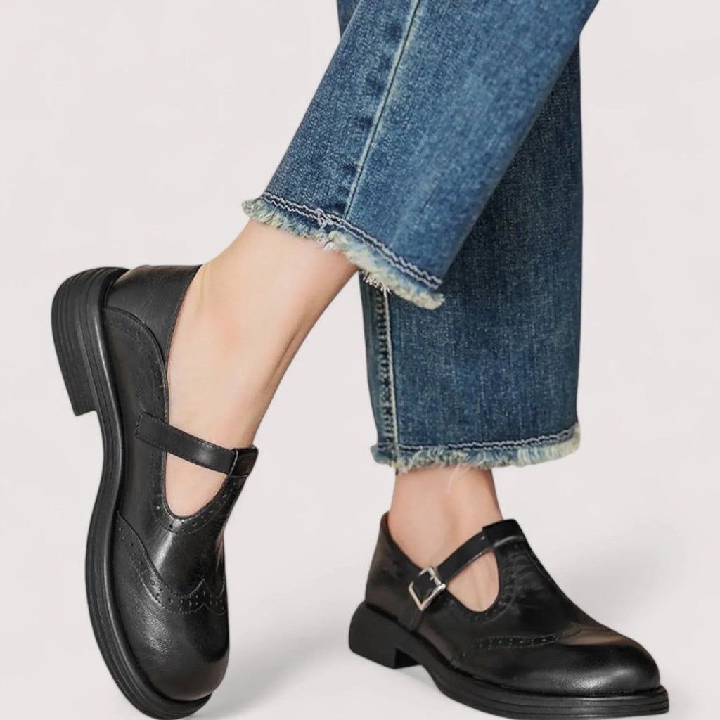 Aisling | Women’s Round Toe Buckle Strap Mary Jane Shoes