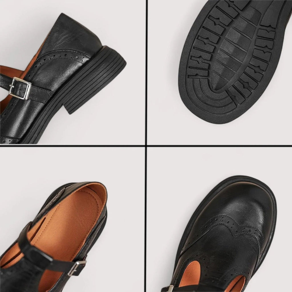 Aisling | Women’s Round Toe Buckle Strap Mary Jane Shoes