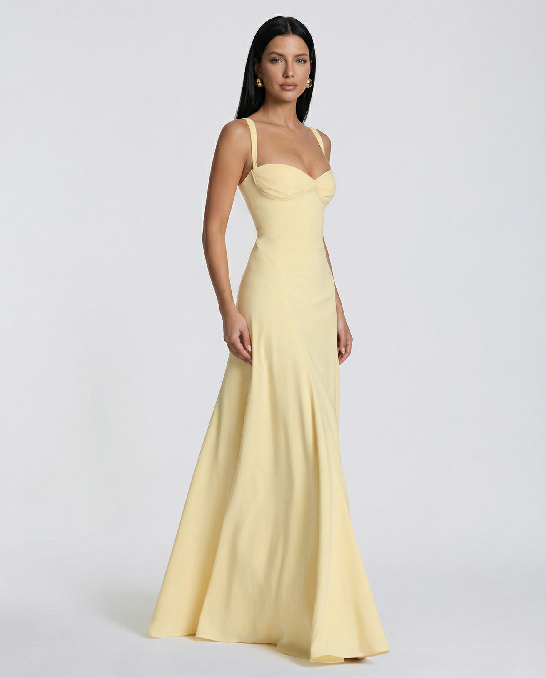 Akiko | Women's Sweetheart Neckline Maxi Wedding Guest Dress