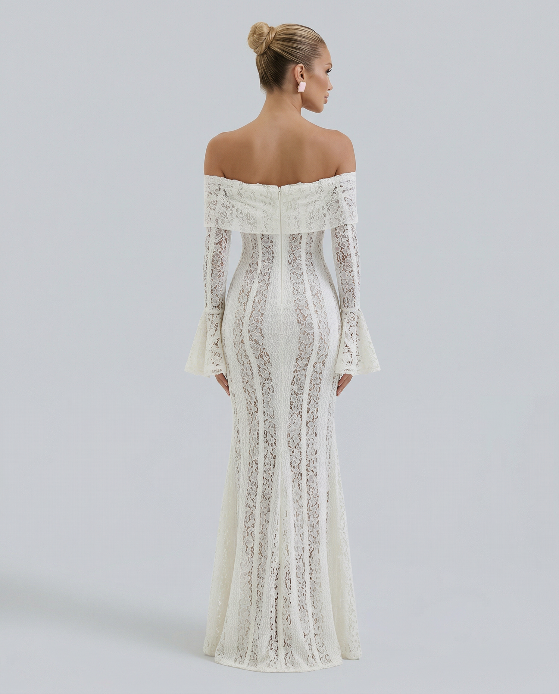 Akosua | Women's Long Sleeve Bodycon Wedding Guest Dress