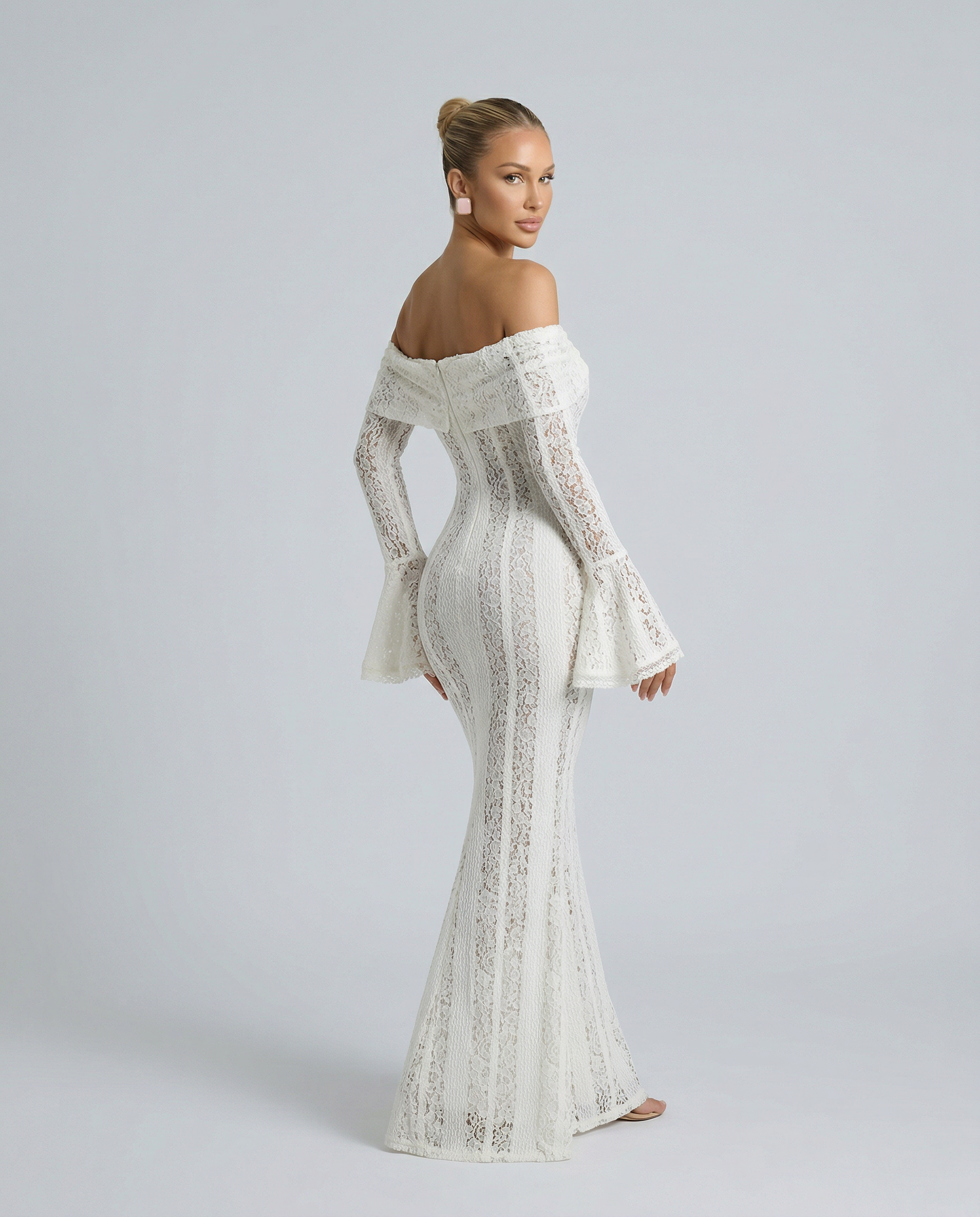 Akosua | Women's Long Sleeve Bodycon Wedding Guest Dress