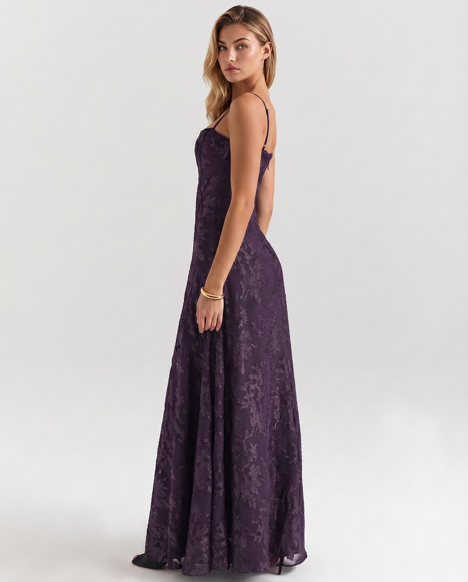 Alaia | Women's Flowy Fitted Sleeveless Wedding Guest Dress