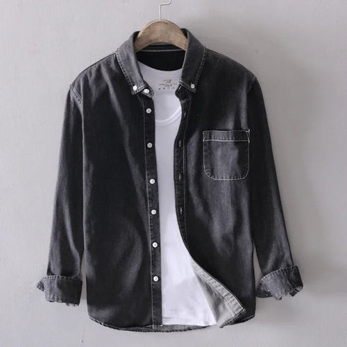 Alastair | Men’s Collared Button Down Summer Demin Shirt