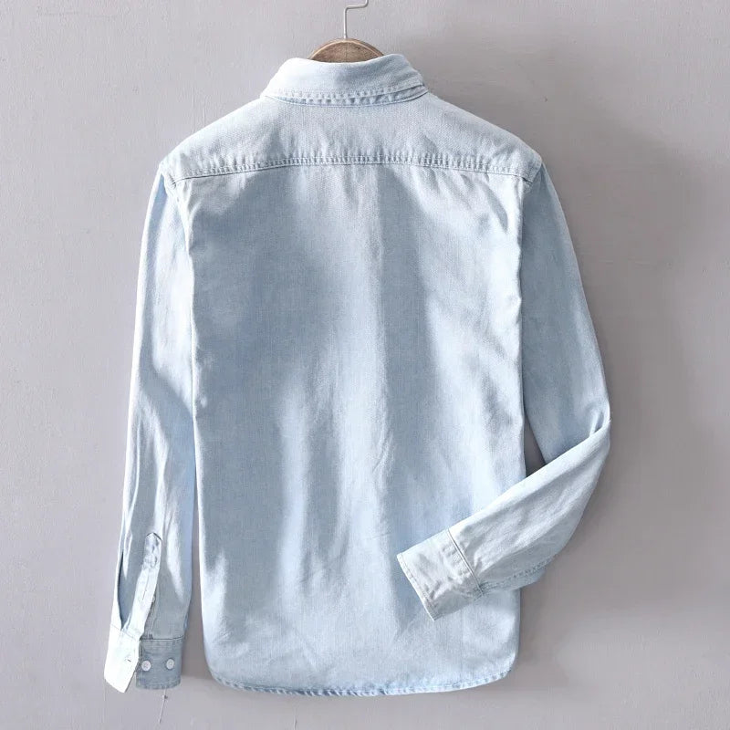 Alastair | Men’s Collared Button Down Summer Demin Shirt