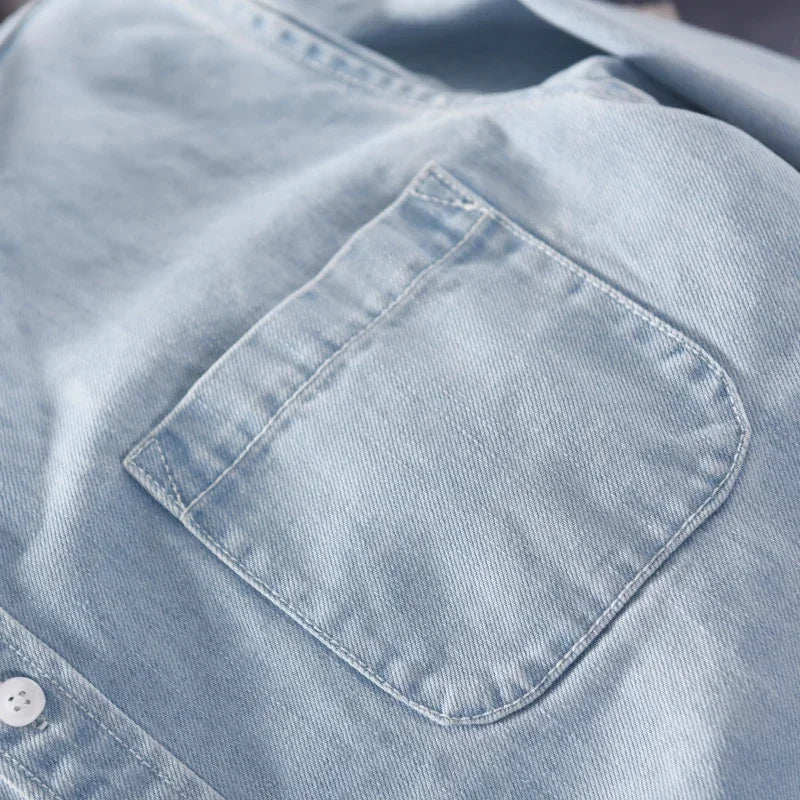 Alastair | Men’s Collared Button Down Summer Demin Shirt