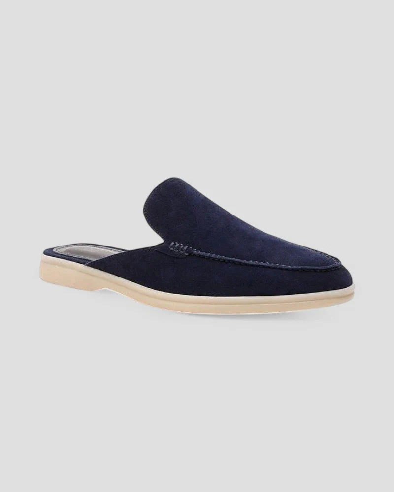 Albert | Men’s Round Toe Textured Slip On Mules