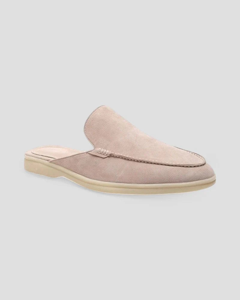 Albert | Men’s Round Toe Textured Slip On Mules
