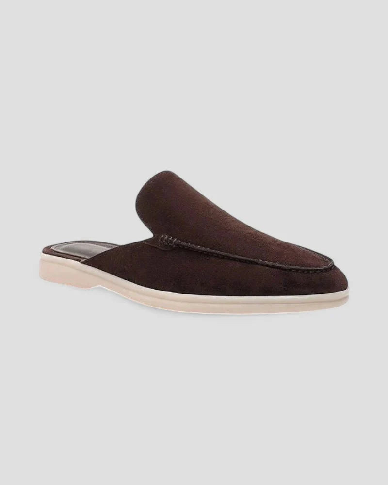 Albert | Men’s Round Toe Textured Slip On Mules
