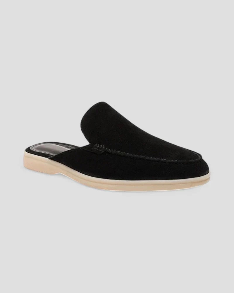 Albert | Men’s Round Toe Textured Slip On Mules