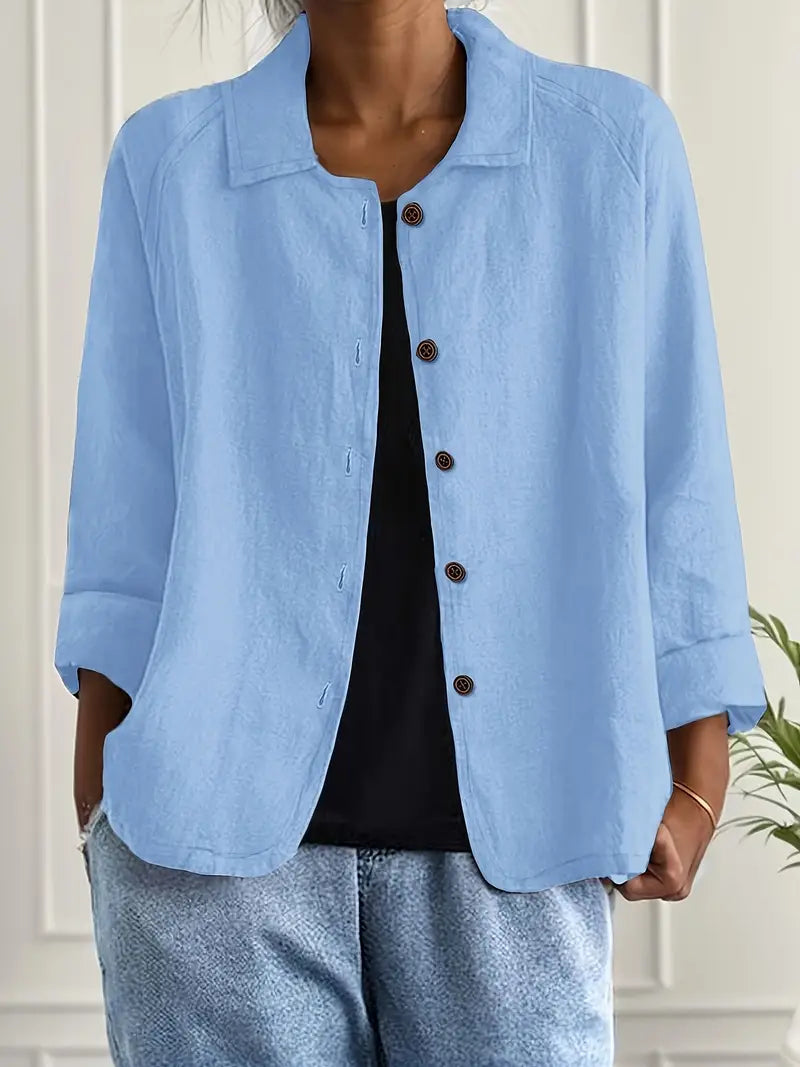 Alea | Women's Button Front Relaxed Fit Jacket