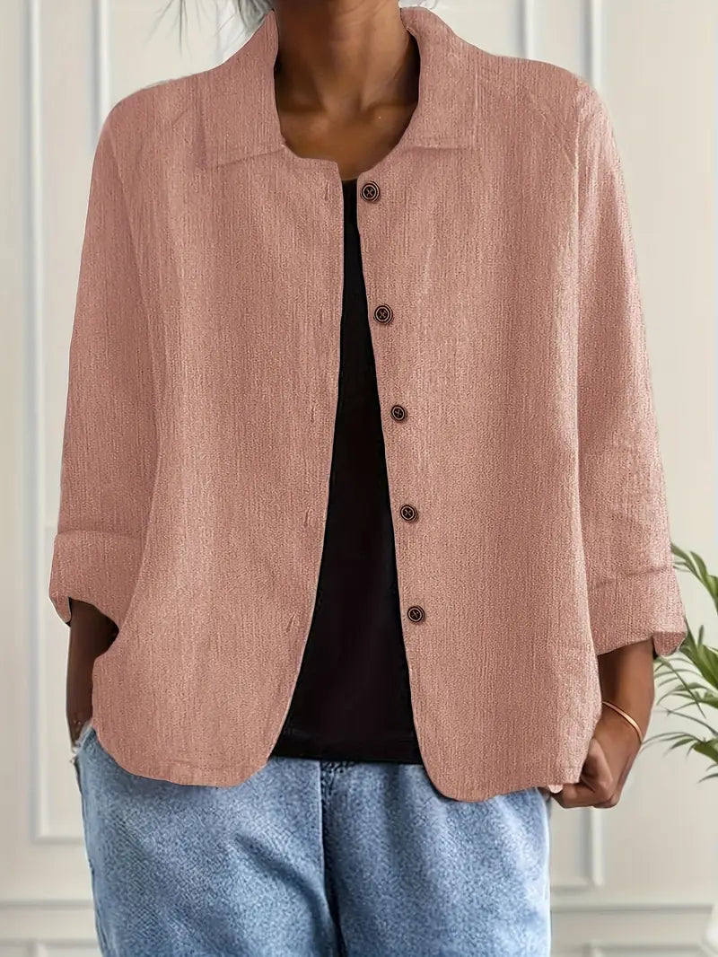 Alea | Women's Button Front Relaxed Fit Jacket