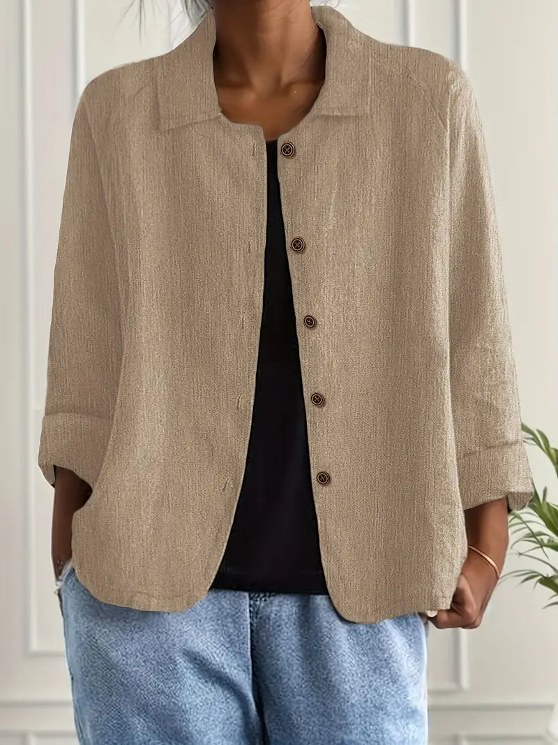 Alea | Women's Button Front Relaxed Fit Jacket