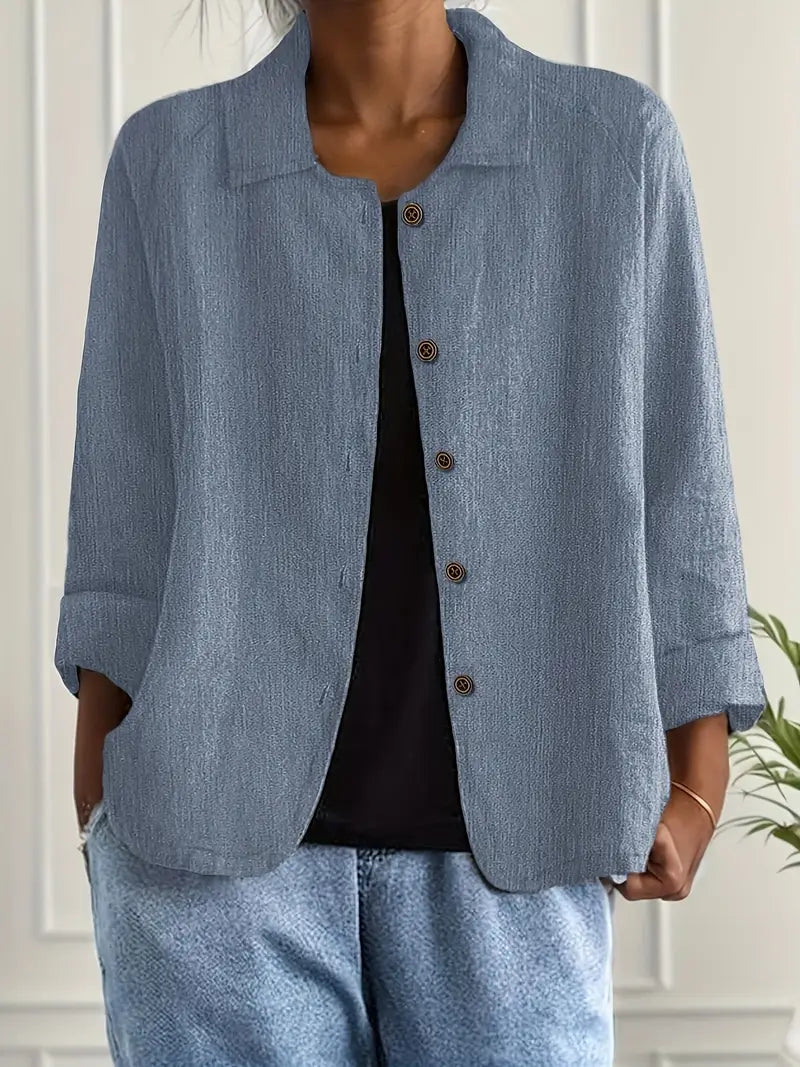 Alea | Women's Button Front Relaxed Fit Jacket