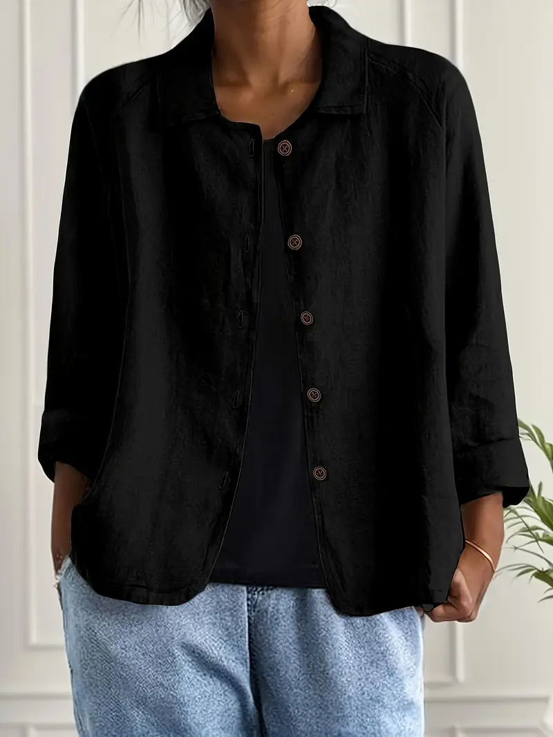 Alea | Women's Button Front Relaxed Fit Jacket