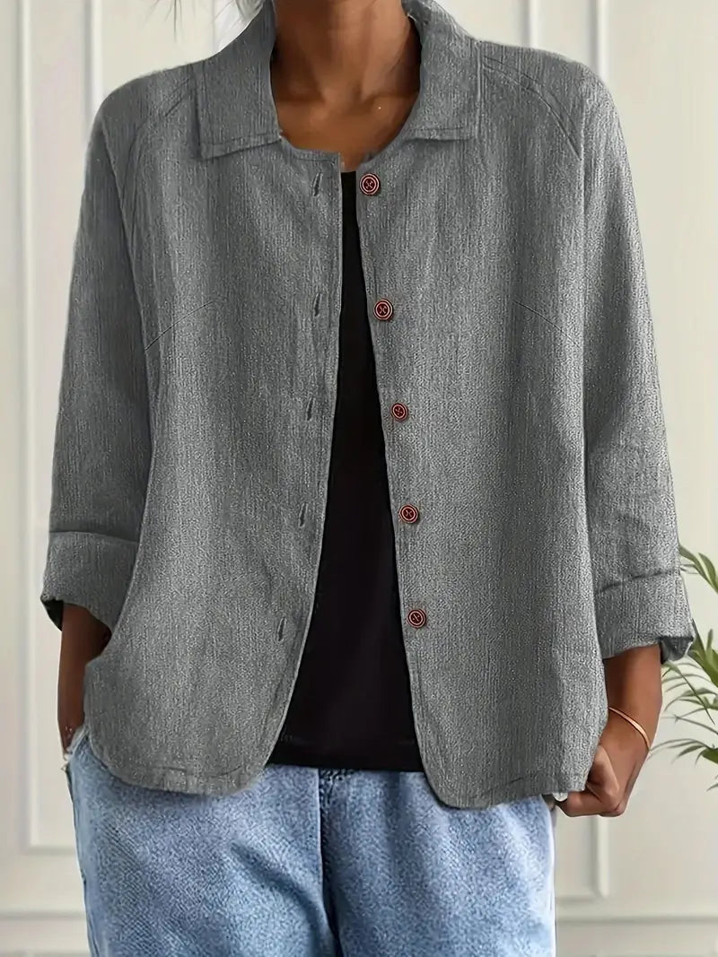 Alea | Women's Button Front Relaxed Fit Jacket