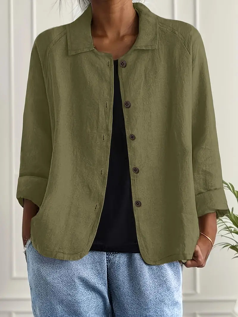 Alea | Women's Button Front Relaxed Fit Jacket