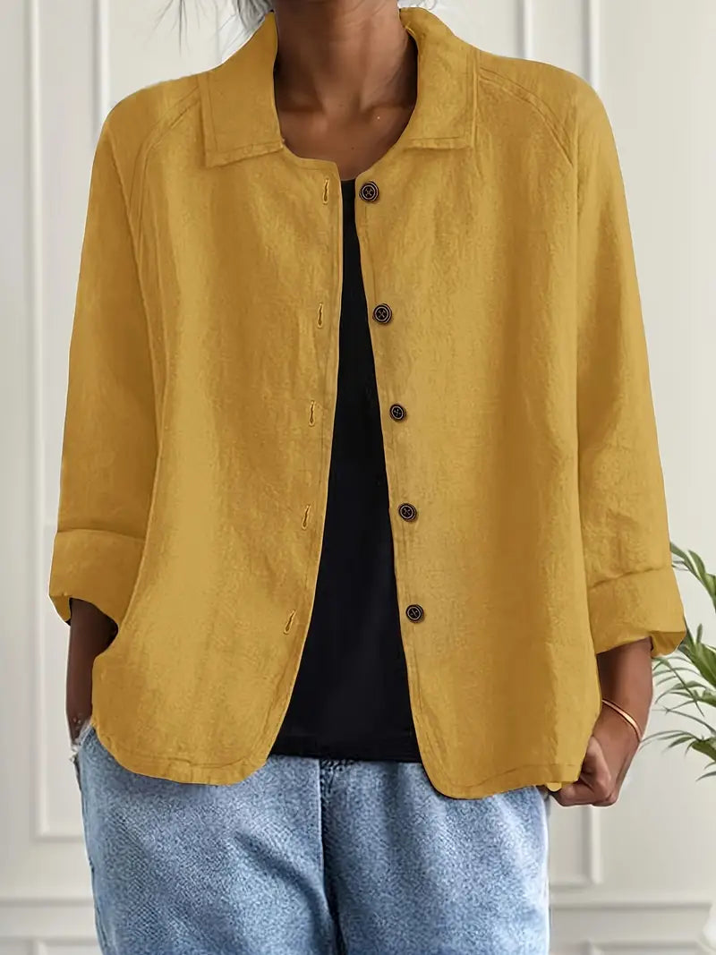 Alea | Women's Button Front Relaxed Fit Jacket