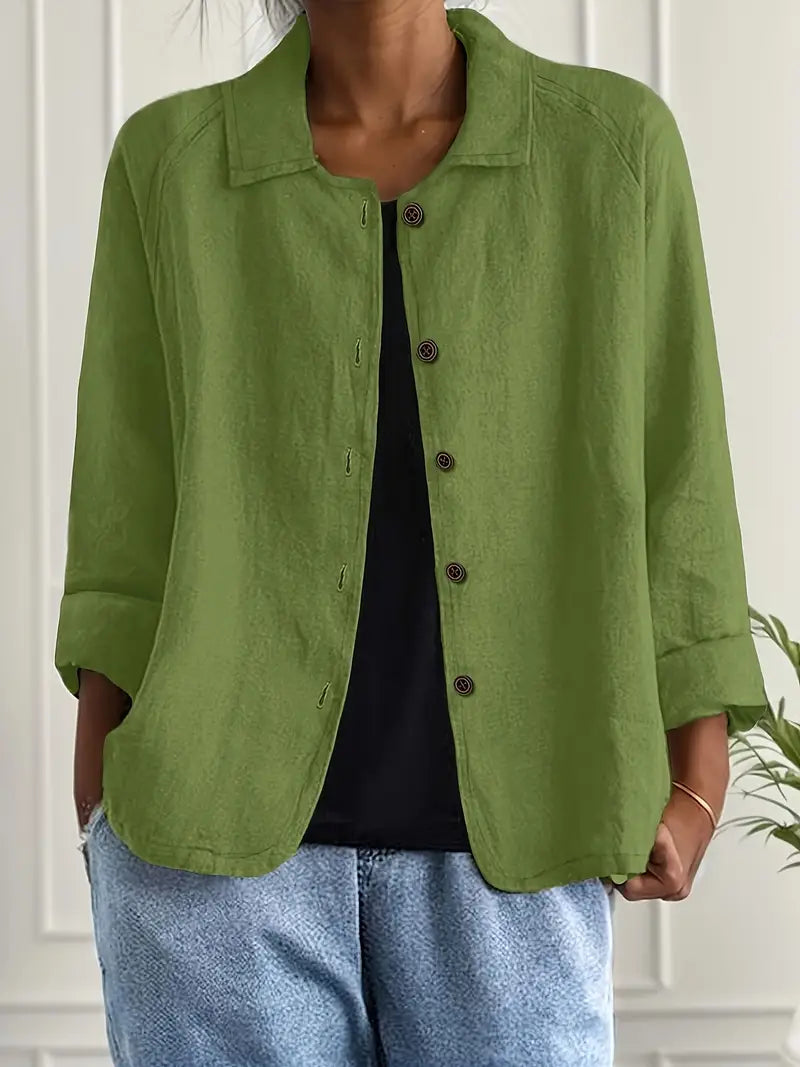 Alea | Women's Button Front Relaxed Fit Jacket