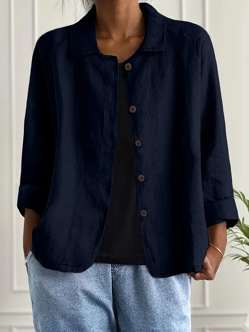 Alea | Women's Button Front Relaxed Fit Jacket