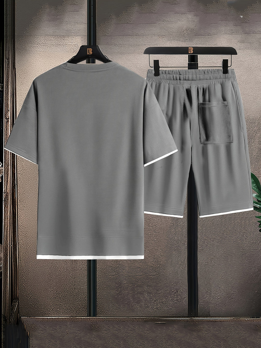 Alfie | Men’s Short Sleeve Drawstring Two Piece Set