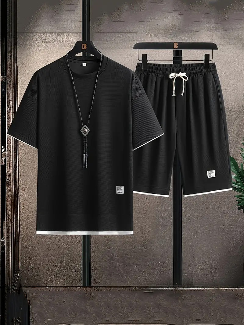Alfie | Men’s Short Sleeve Drawstring Two Piece Set