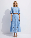 Alfonsina | Women's High Waisted Short Sleeve Two Piece Set