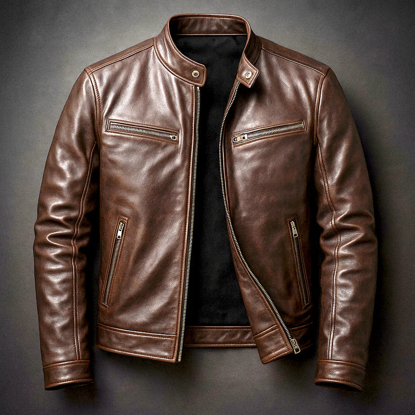 Algernon | Men’s Long Sleeve Zip Front Stand Collar Jacket
