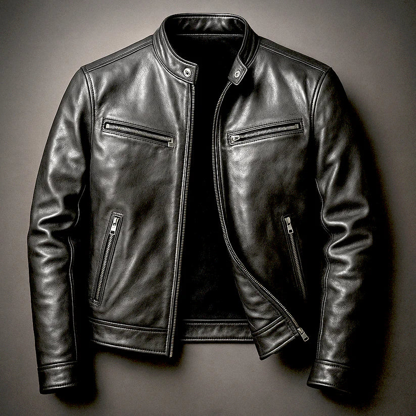 Algernon | Men’s Long Sleeve Zip Front Stand Collar Jacket