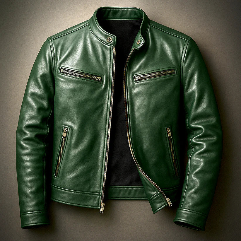 Algernon | Men’s Long Sleeve Zip Front Stand Collar Jacket