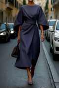 Alice | Women’s Flowy Belted Event Midi Dress