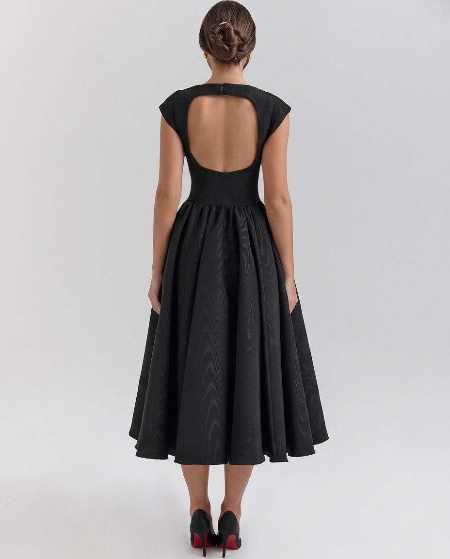 Aliona | Women's Fitted Sleeveless Flowy Wedding Guest Dress