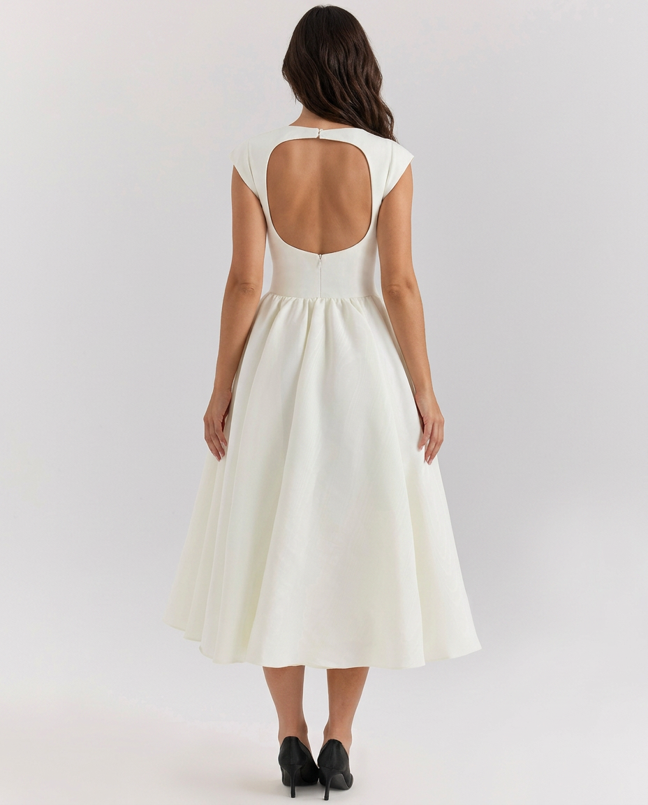 Aliona | Women's Fitted Sleeveless Flowy Wedding Guest Dress