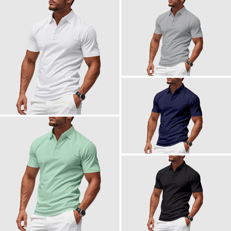 Allan | Men’s Short Sleeve Collared Polo Shirt