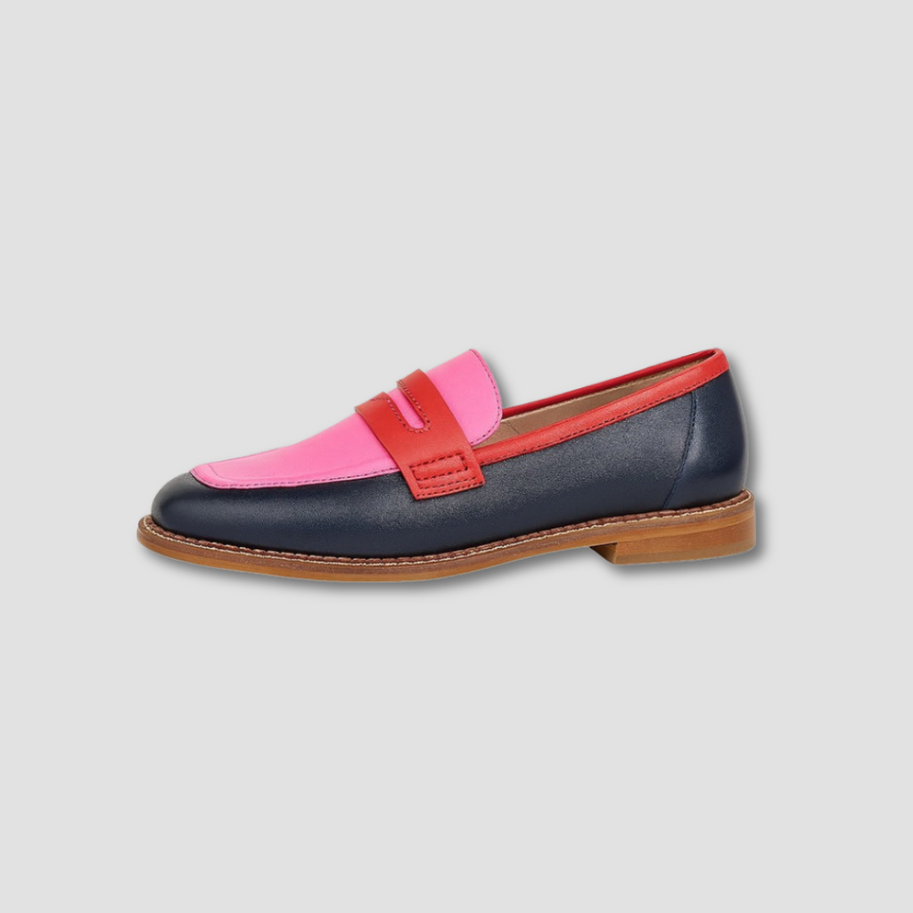 Allannah | Women's Round Toe Low Block Slip On Loafers