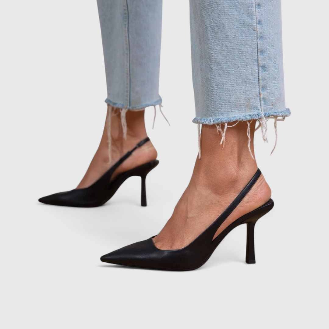 Allena | Women's Slingback Strap Pointed Toe High Heels